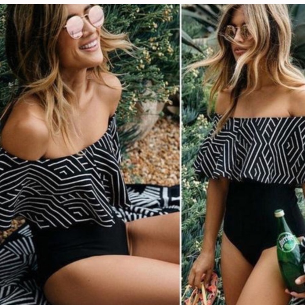 Off the shoulder bathing suit